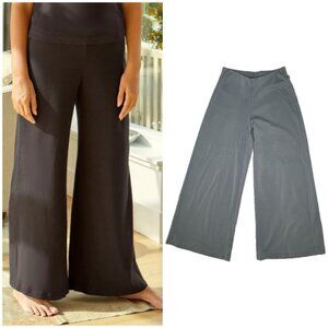 GRP1 Los Angeles Knit Wide Leg Pants Pull On Gray XS